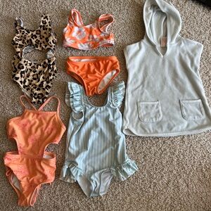 4 swimsuits and cover up